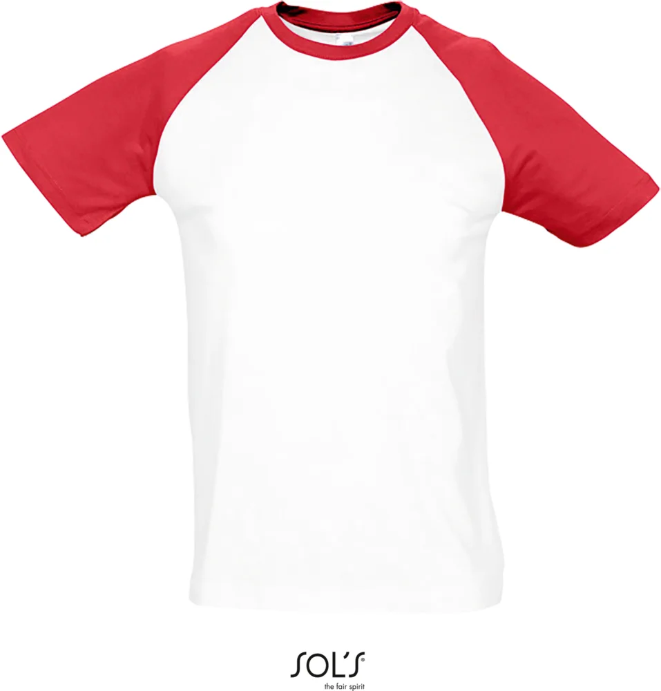 Herren Raglan T-Shirt 2-farbig