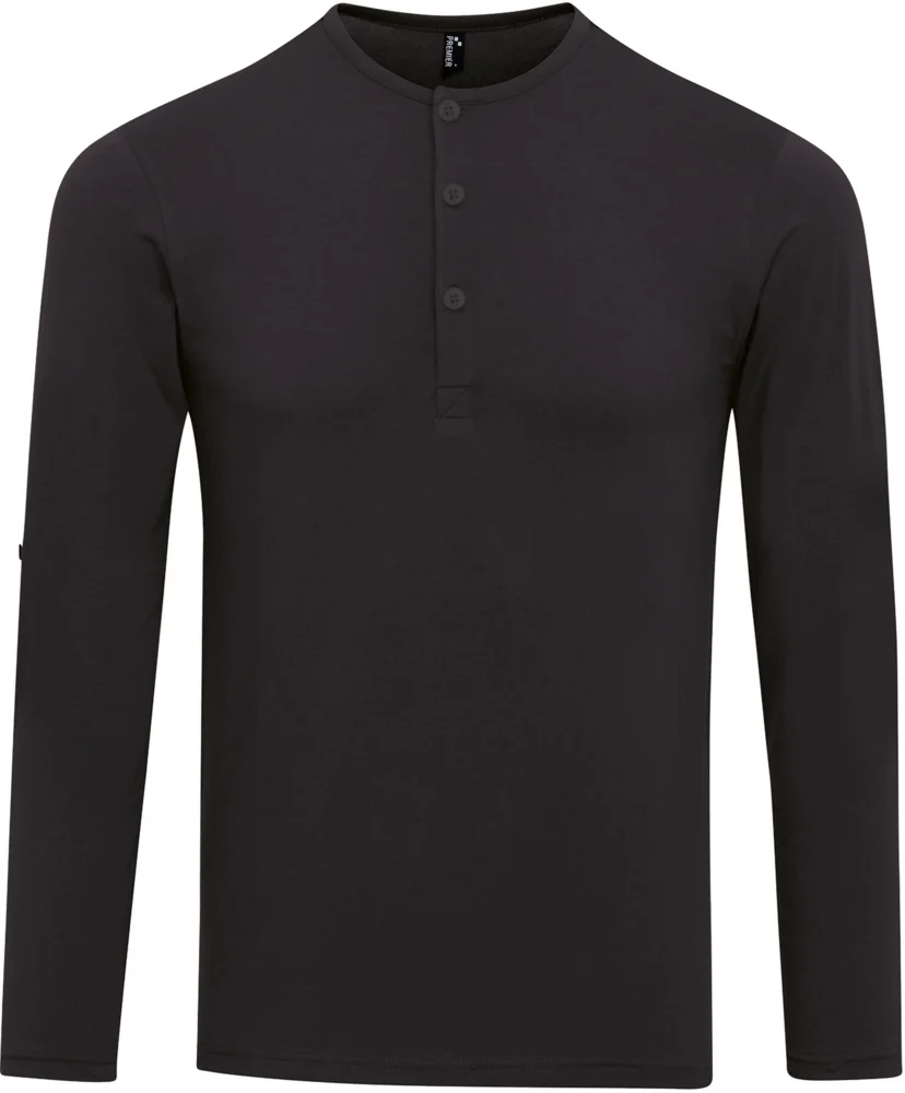 Herren Rollärmel T-Shirt langarm
