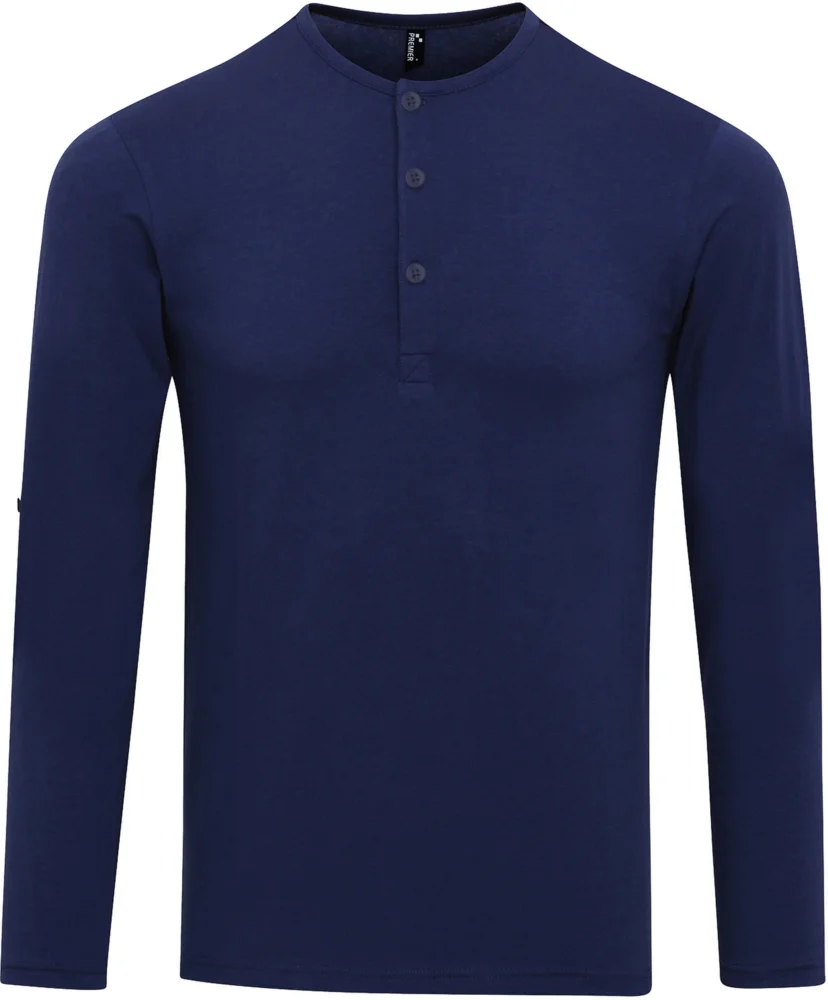 Herren Rollärmel T-Shirt langarm