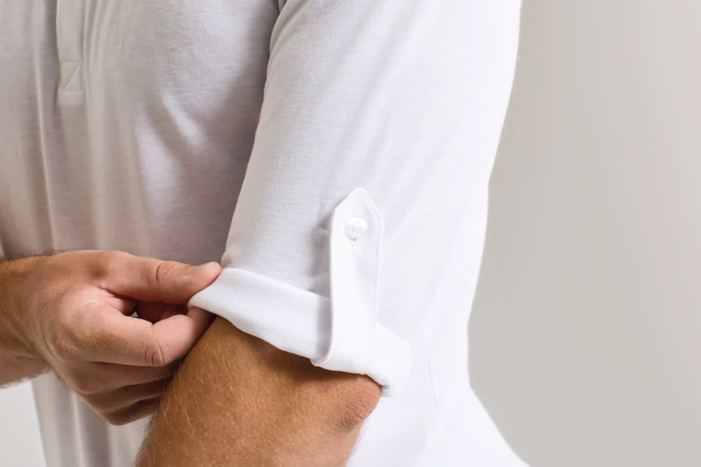 Herren Rollärmel T-Shirt langarm