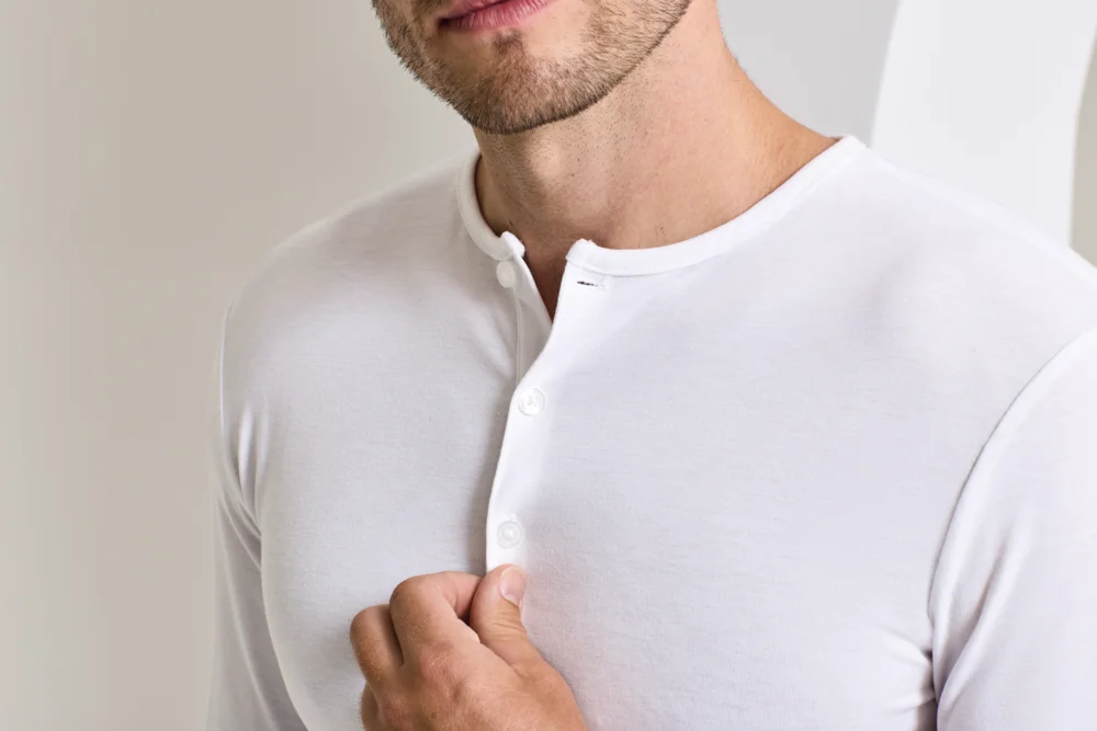 Herren Rollärmel T-Shirt langarm