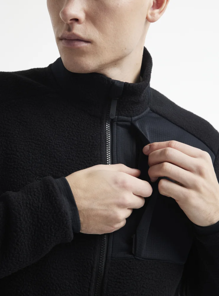 Herren Sherpa Fleece Jacke