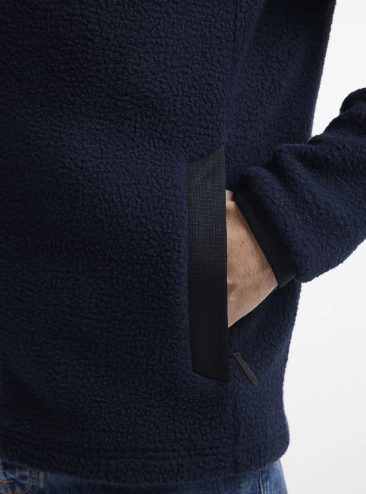 Herren Sherpa Fleece Jacke