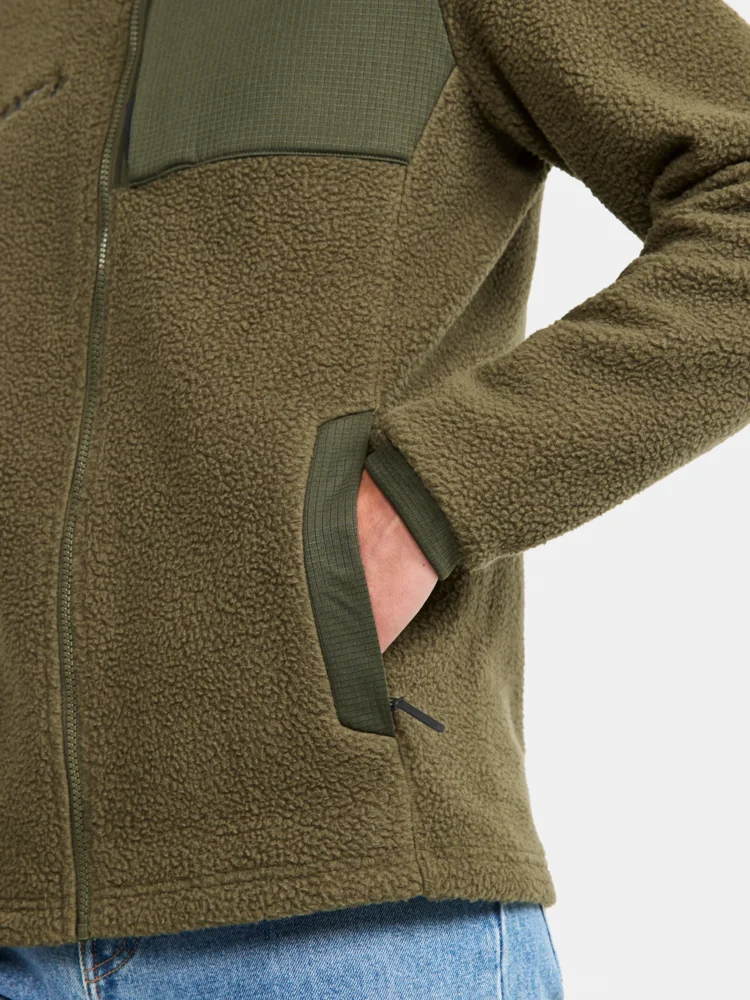 Herren Sherpa Fleece Jacke