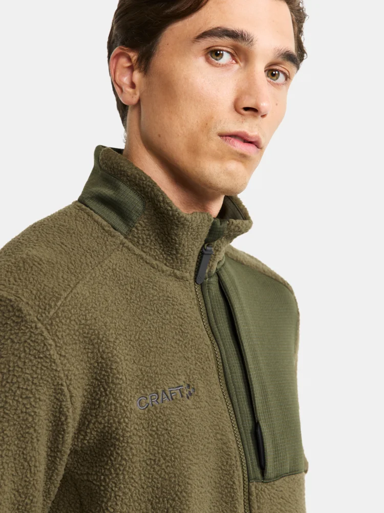 Herren Sherpa Fleece Jacke
