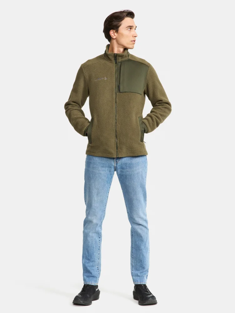 Herren Sherpa Fleece Jacke