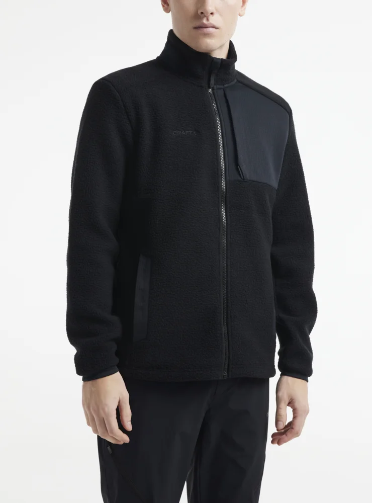 Herren Sherpa Fleece Jacke