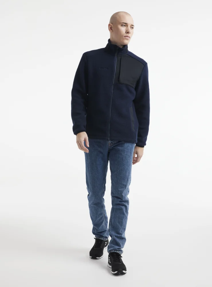 Herren Sherpa Fleece Jacke