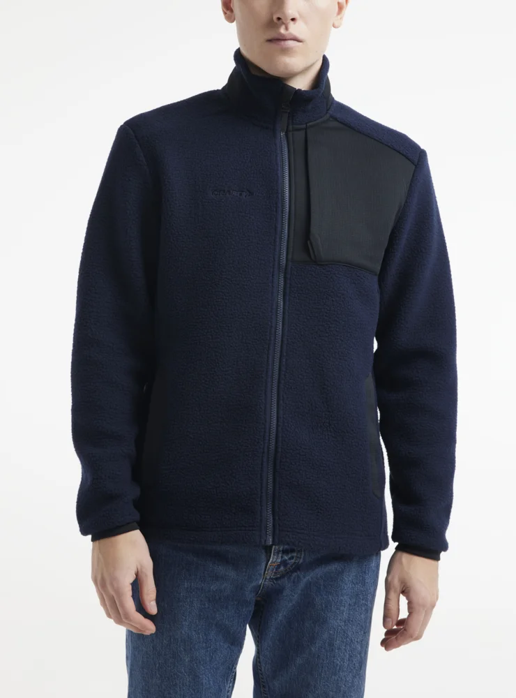 Herren Sherpa Fleece Jacke