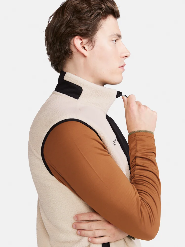 Herren Sherpa Fleece Weste