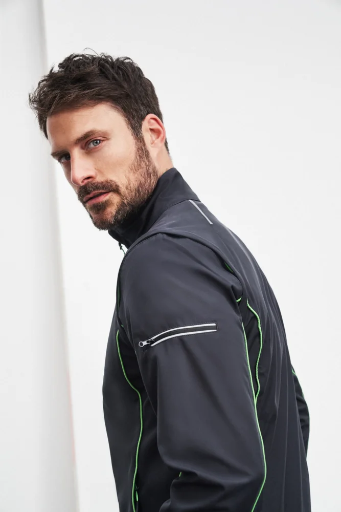 Herren Softshell Jacke mit abnehmbaren Ärmeln