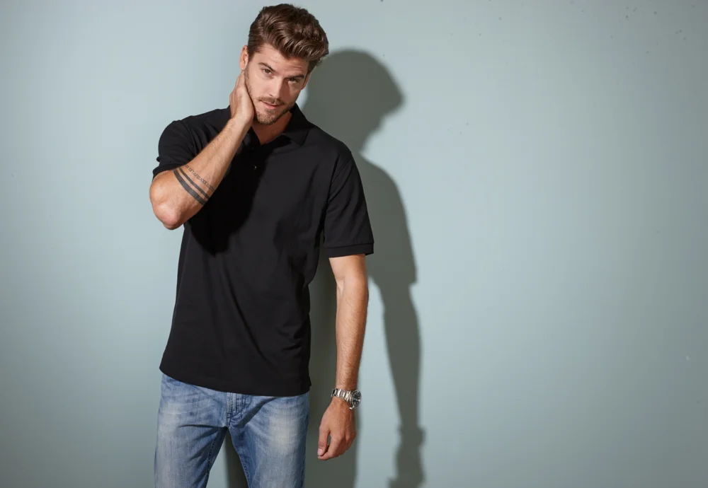 Herren Stretch Piqué Polo