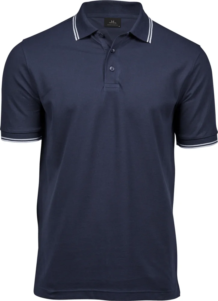Herren Stretch Piqué Polo "Stripe"