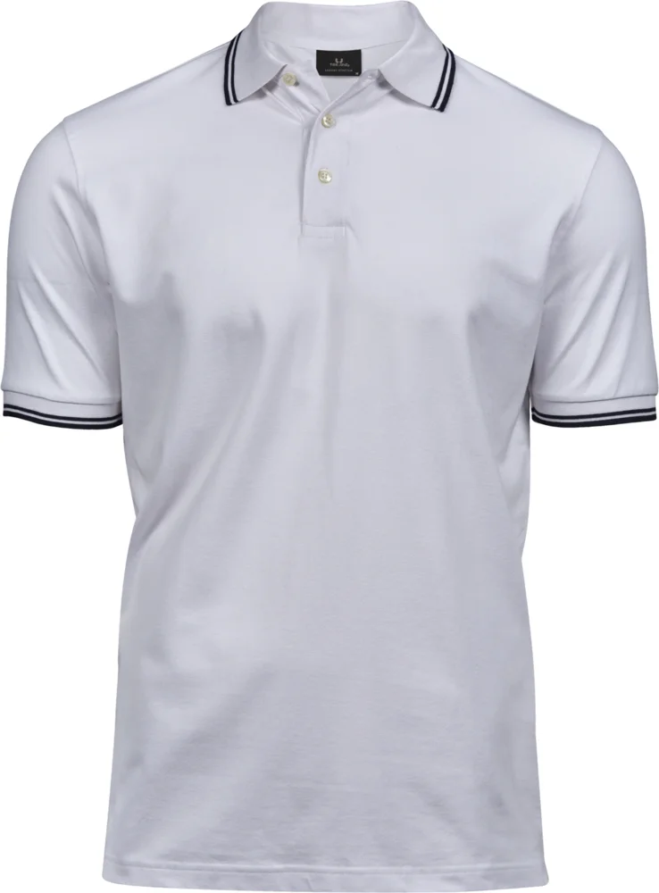 Herren Stretch Piqué Polo "Stripe"