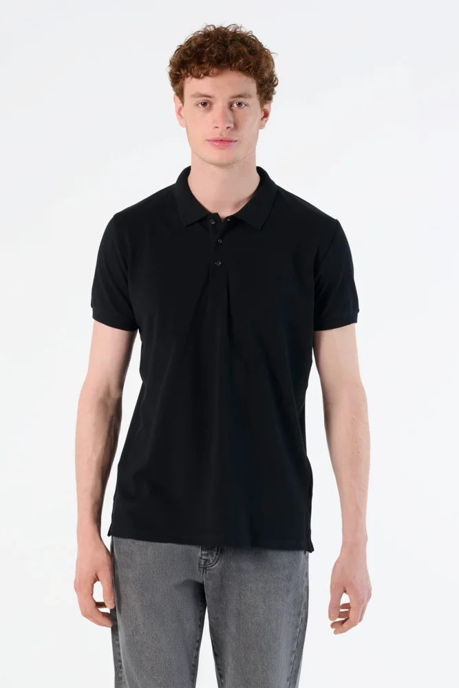 Herren Stretch Piqué Polo
