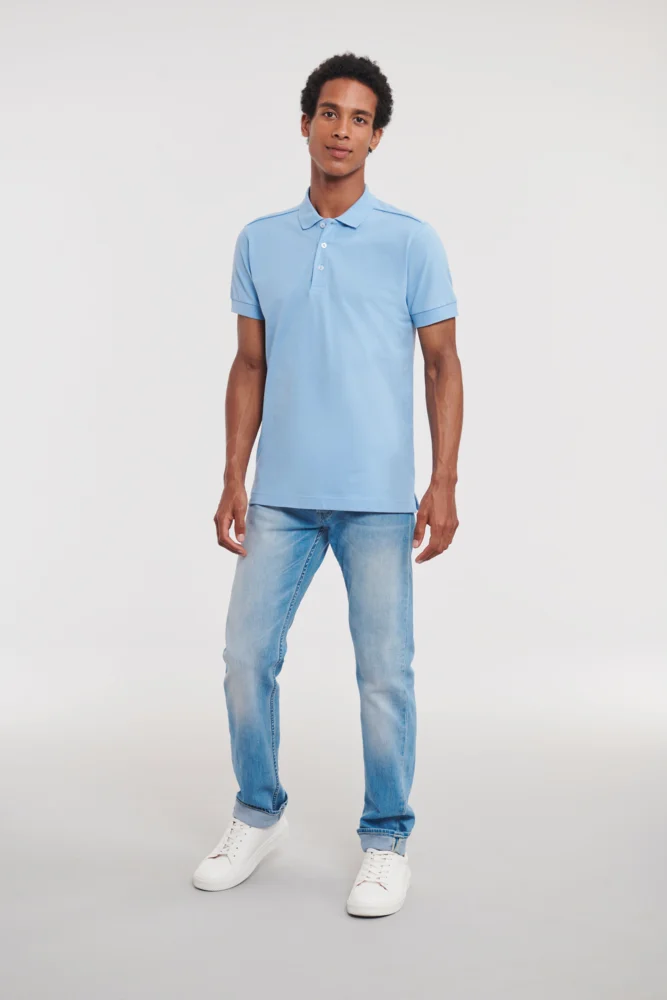 Men's Stretch Piqué Polo