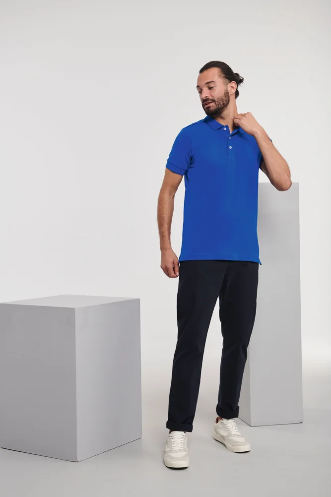 Men's Stretch Piqué Polo