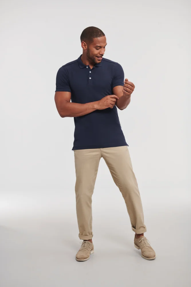 Men's Stretch Piqué Polo