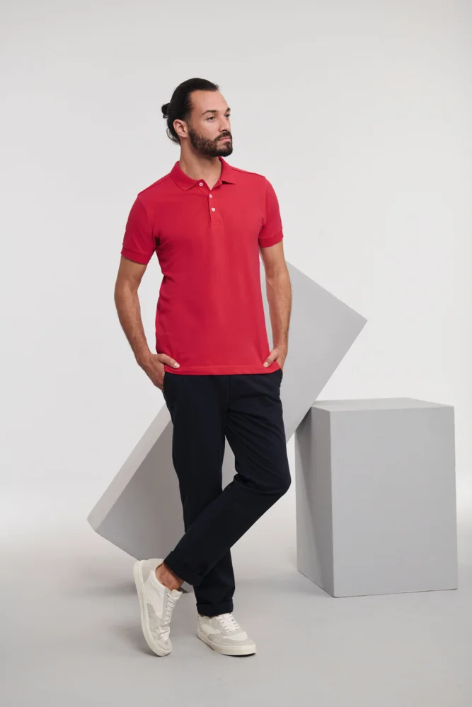 Men's Stretch Piqué Polo