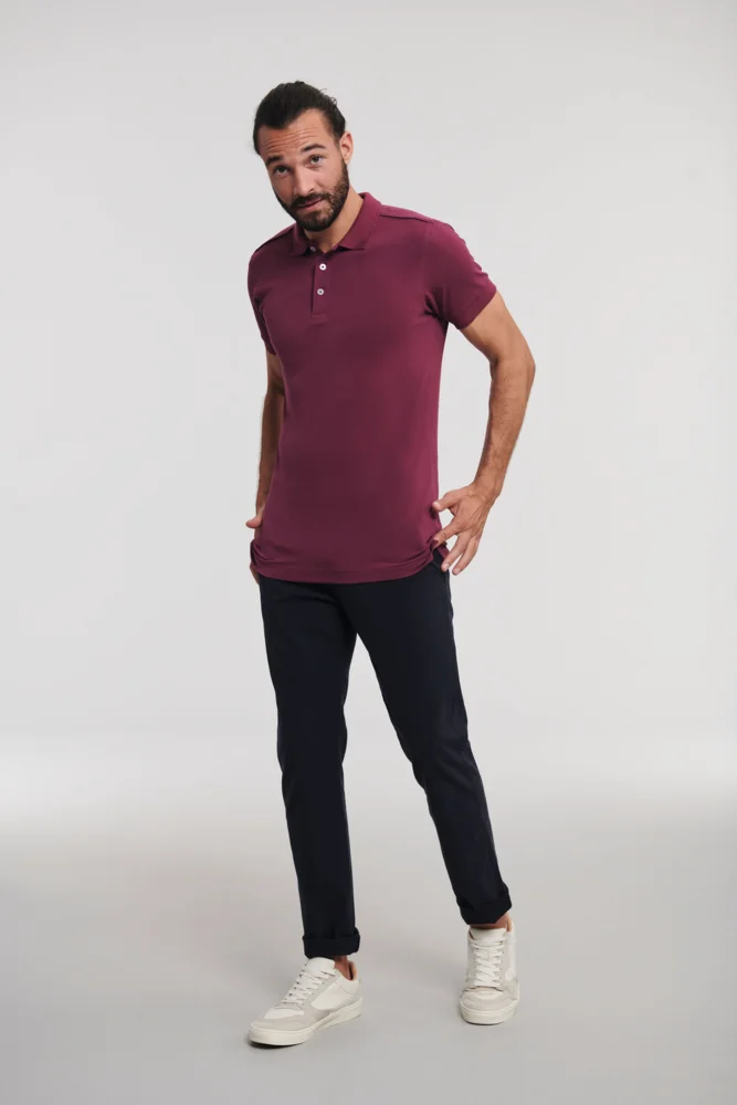 Men's Stretch Piqué Polo