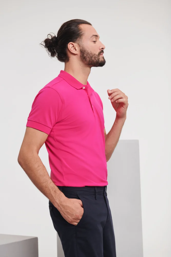 Men's Stretch Piqué Polo