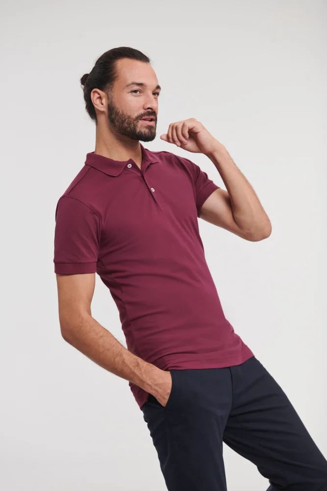 Men's Stretch Piqué Polo