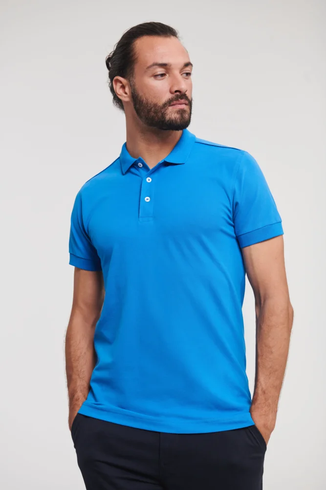 Men's Stretch Piqué Polo
