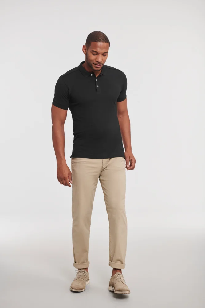 Men's Stretch Piqué Polo