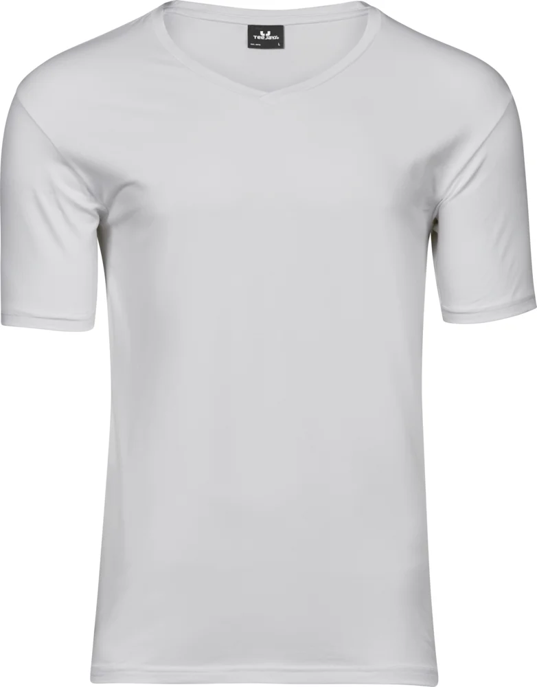 Herren Stretch V-Ausschnitt T-Shirt