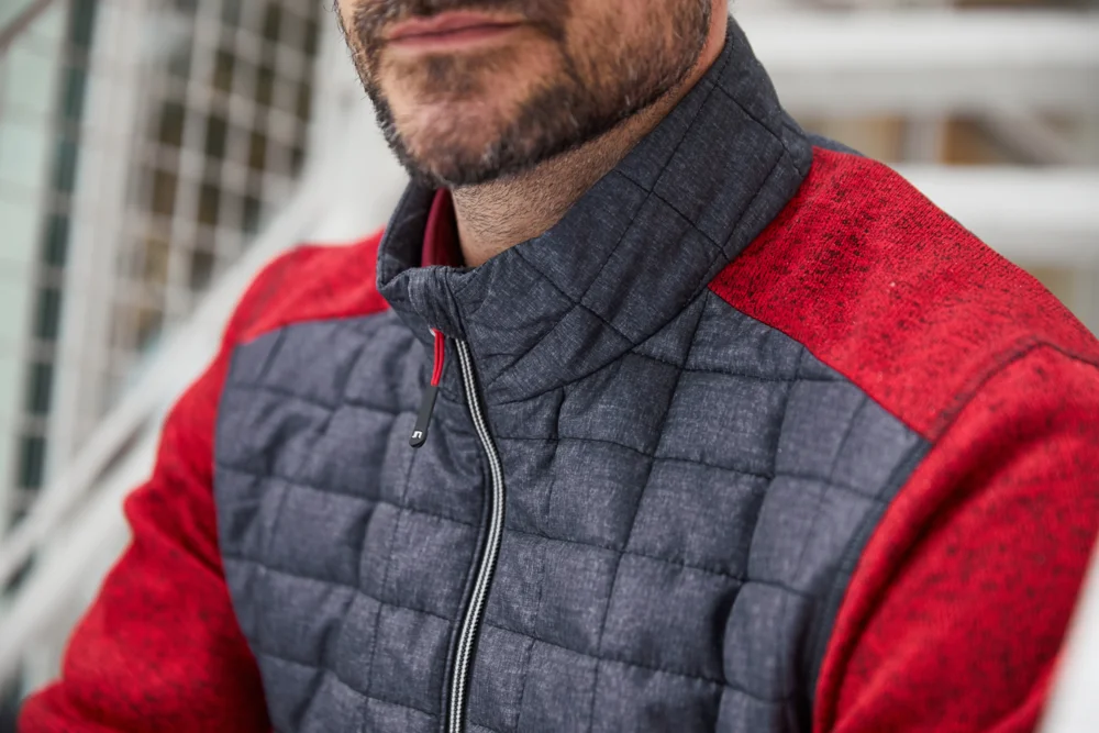 Herren Strick Hybrid Jacke