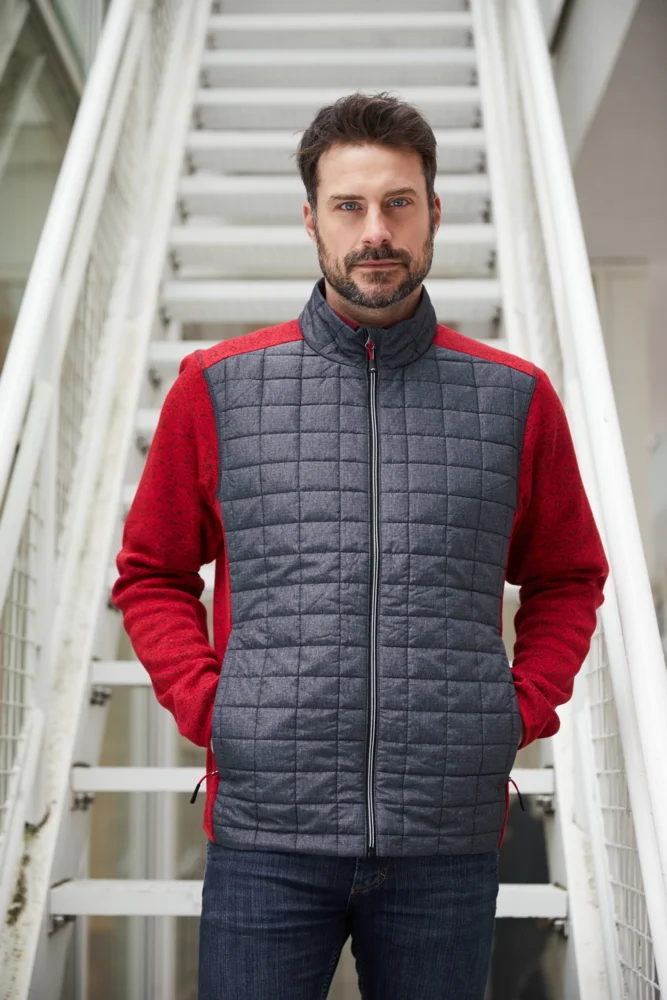 Herren Strick Hybrid Jacke