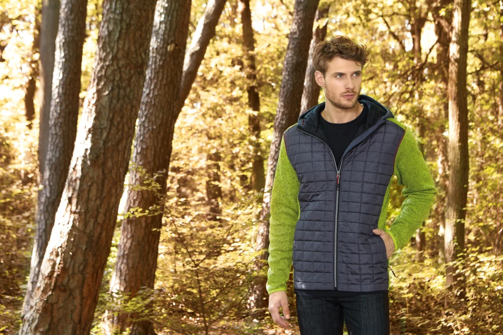 Men's Knitted Hybrid Jacket