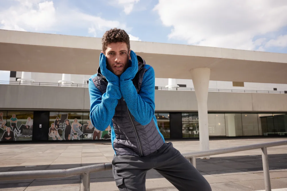 Men's Knitted Hybrid Jacket