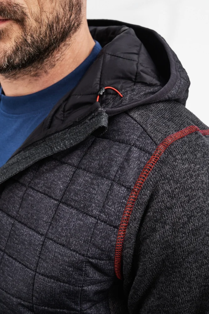 Men's Knitted Hybrid Jacket