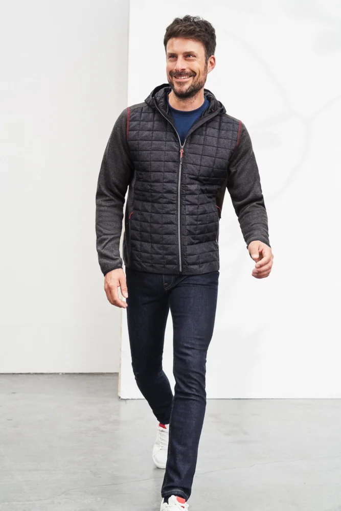 Men's Knitted Hybrid Jacket
