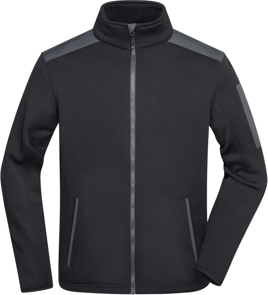Herren Strickfleece Jacke