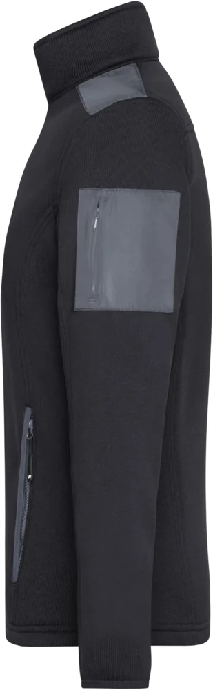 Herren Strickfleece Jacke