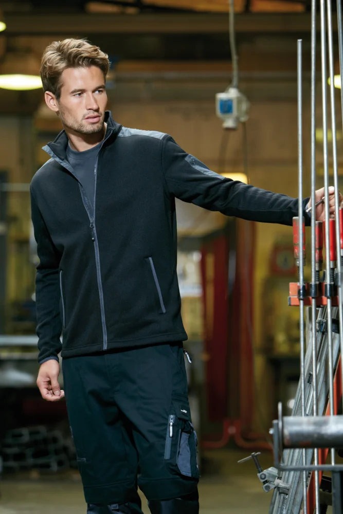 Herren Strickfleece Jacke