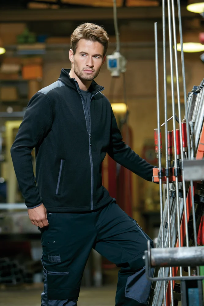 Herren Strickfleece Jacke