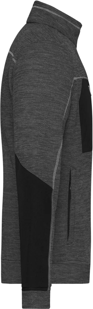 Herren Strickfleece Jacke