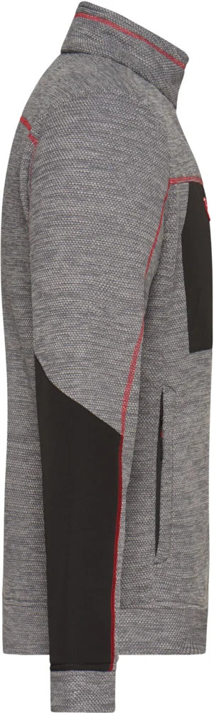 Herren Strickfleece Jacke