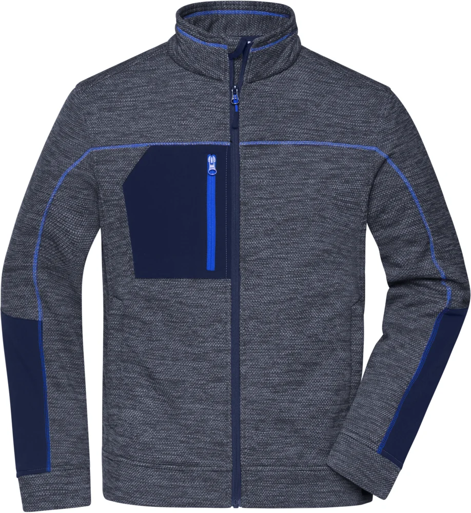 Herren Strickfleece Jacke