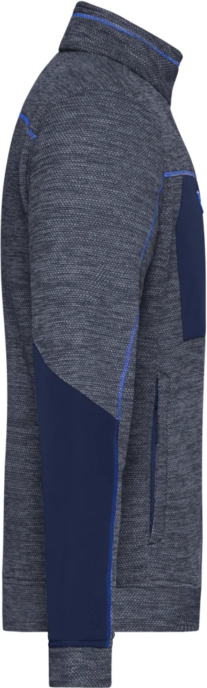 Herren Strickfleece Jacke
