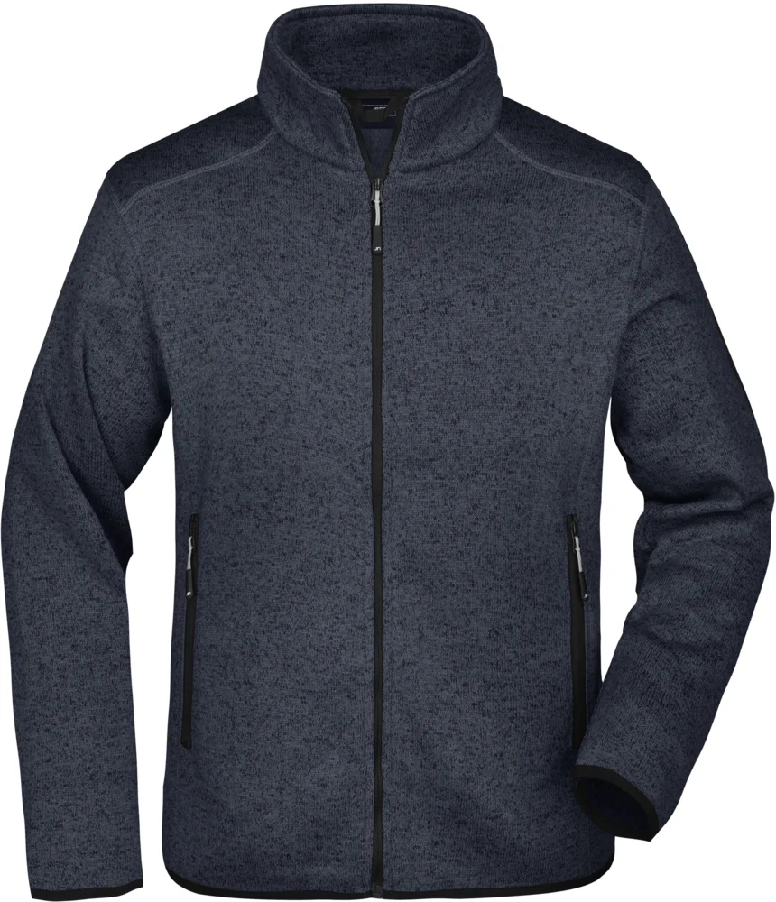 Herren Strickfleece Jacke