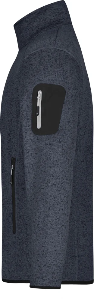 Herren Strickfleece Jacke