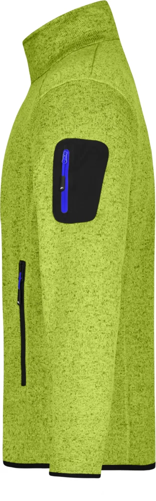 Herren Strickfleece Jacke