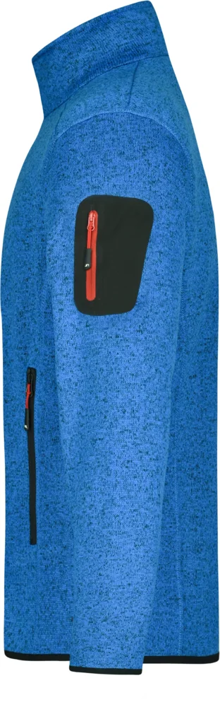 Herren Strickfleece Jacke