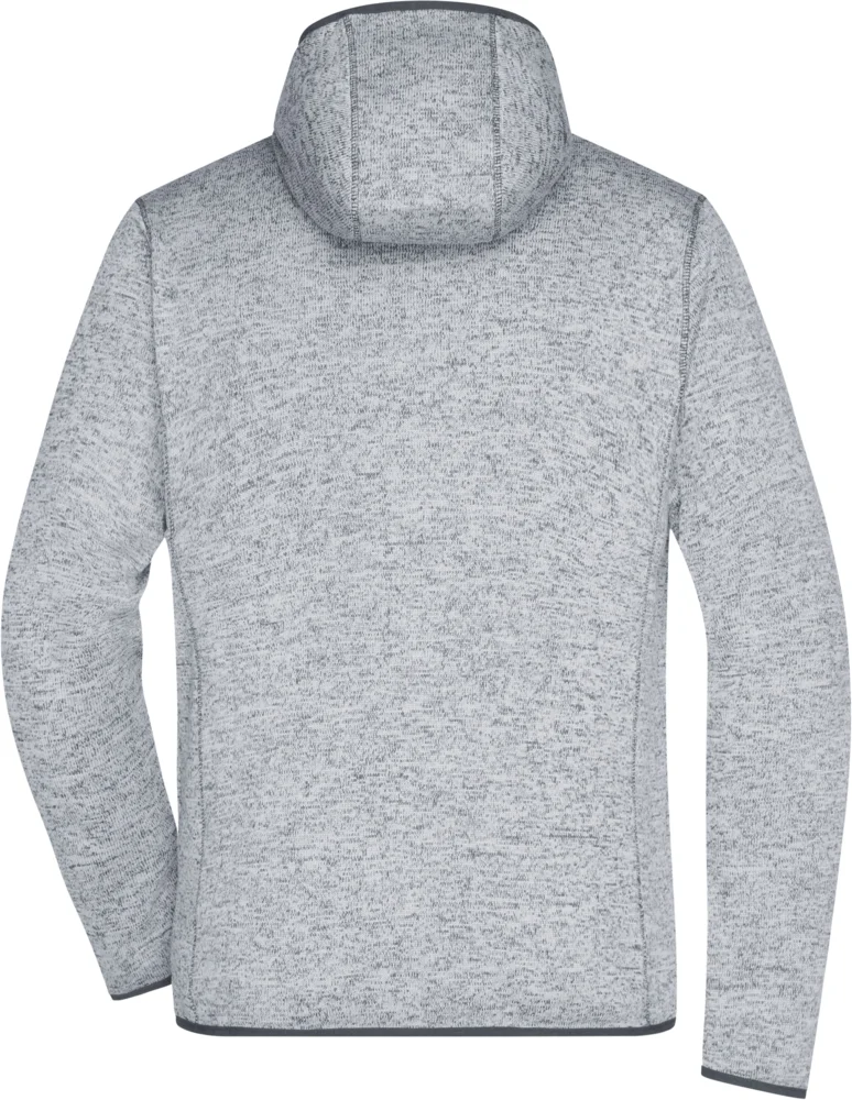 Herren Strickfleece Kapuzenjacke