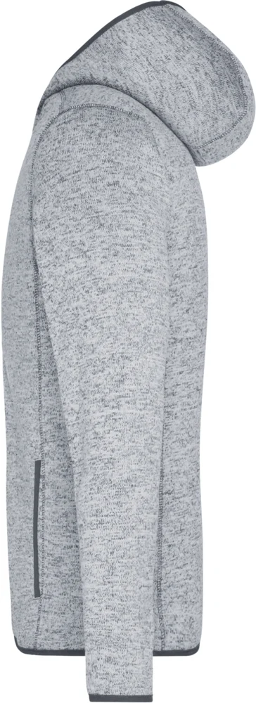 Herren Strickfleece Kapuzenjacke