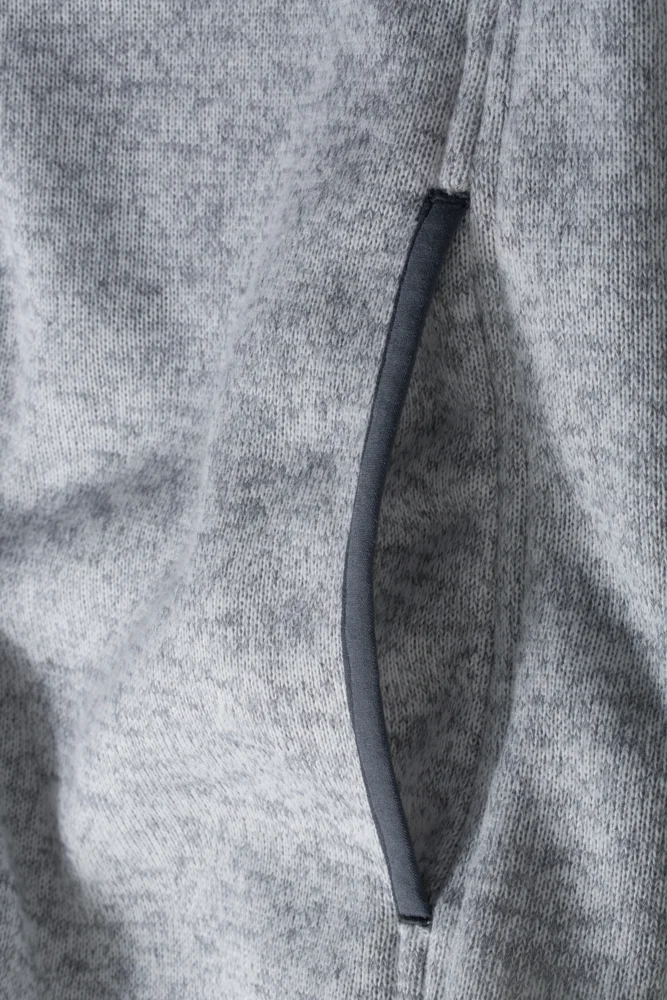 Herren Strickfleece Kapuzenjacke
